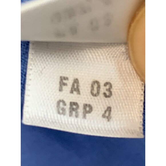 Vintage Y2K St. John Sport Blue Zip-Up Jacket M Stretch Woven 8107 Pockets USA - Picture 5 of 10